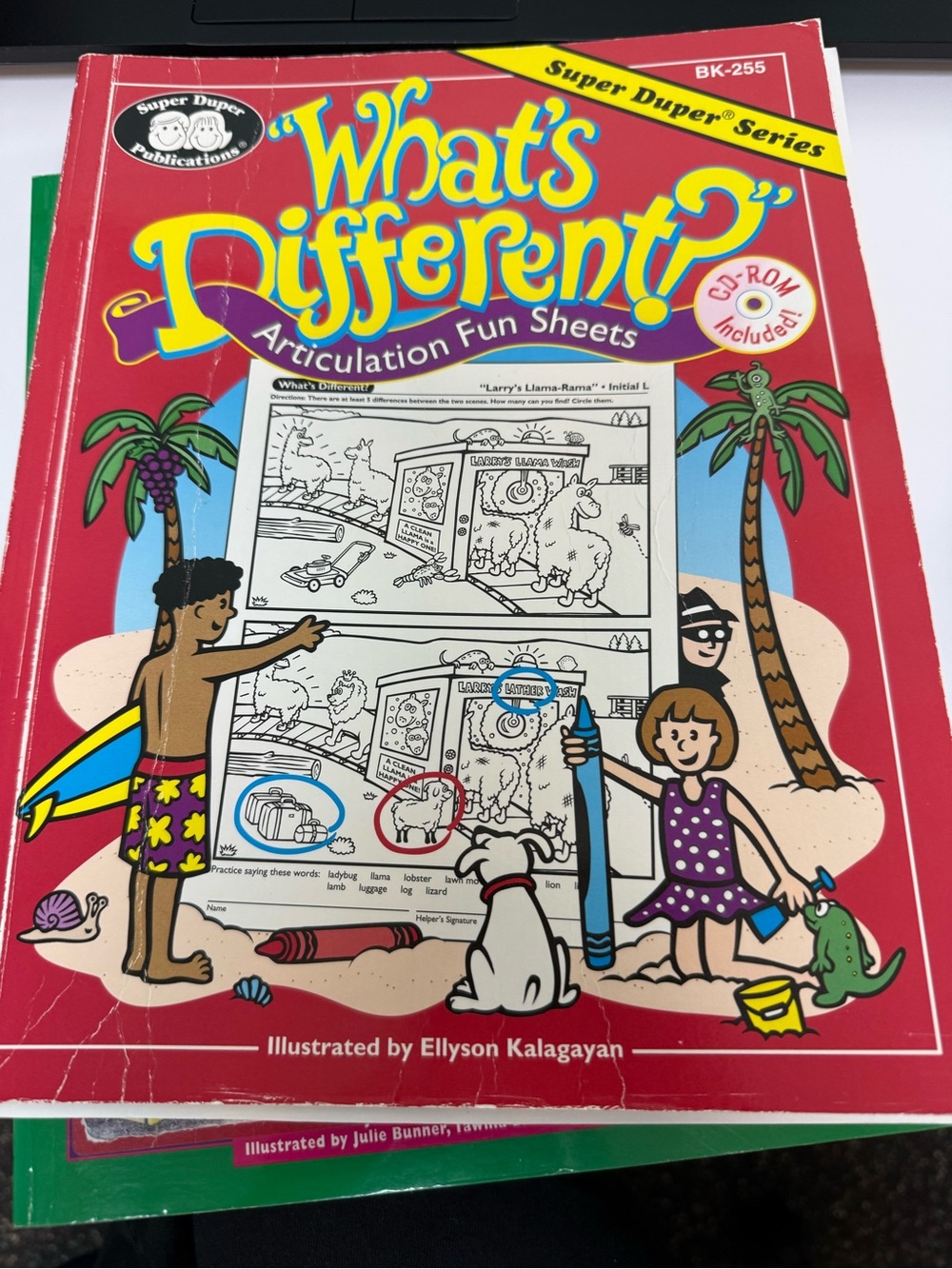 "What's Different? Articulation Fun Sheets" book by Super Duper Publications